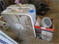3 items - 2 fans and heater