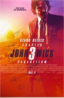 John Wick 3 Poster Keanu Reeves  Autograph