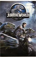 Jurassic World 1 Poster Chris Pratt Autograph