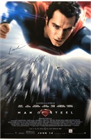 Superman Man of Steel Poster Autograph