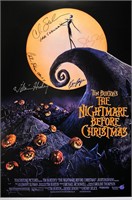 Nightmare before Christmas Poster Autograph