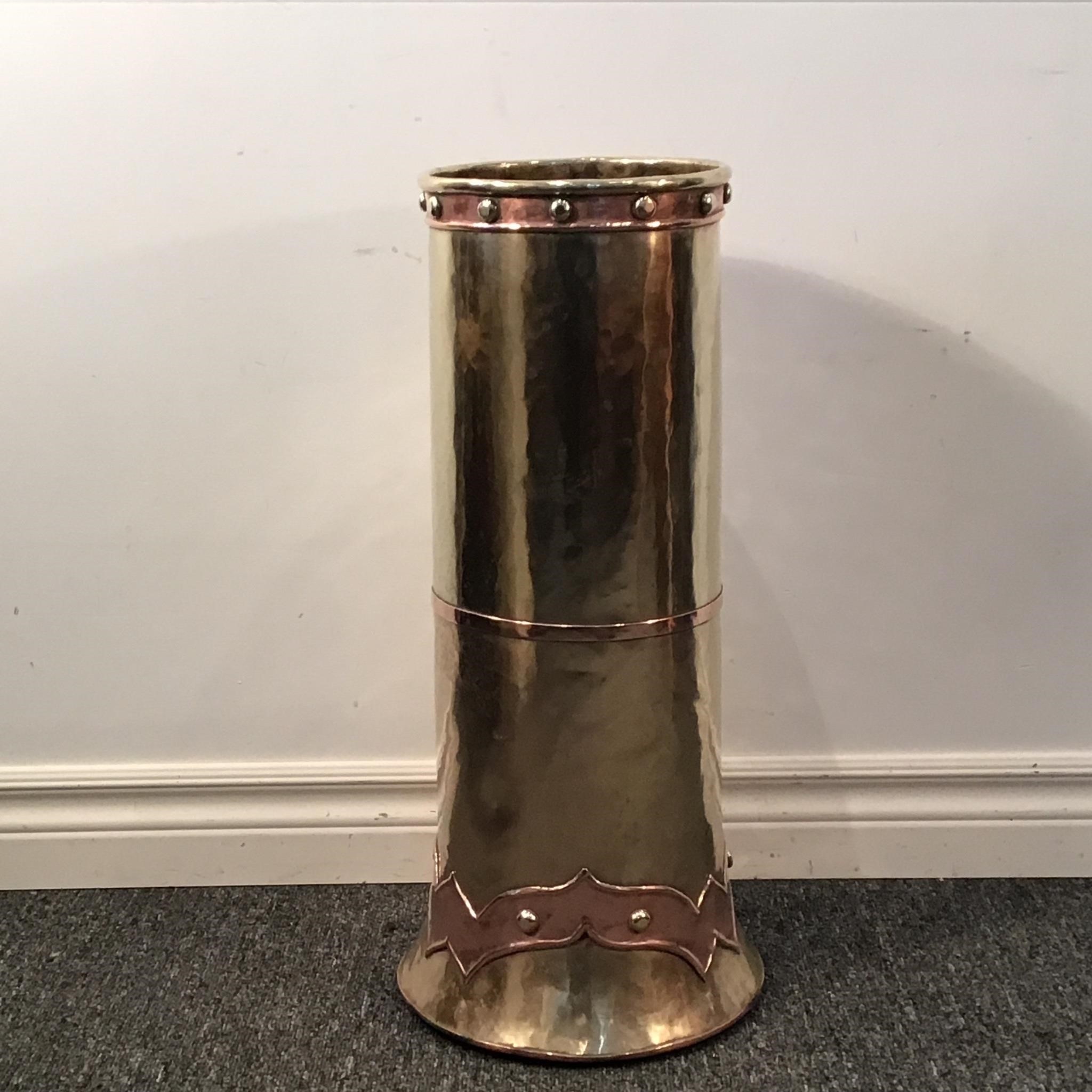 COPPER BRASS UMBRELLA CANE STAND