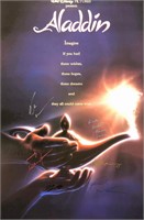 Disney Aladdin Poster Robin Williams Autograph