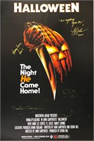 Halloween Poster Jamie Lee Curtis Autograph