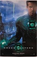Green Lantern Poster Autograph Ryan Reynolds