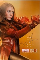 Elizabeth Olsen Autograph Avengers Poster