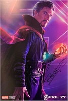 Benedict Cumberbatch Autograph Avengers Poster