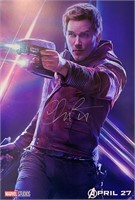 Chris Pratt Autograph Avengers Poster