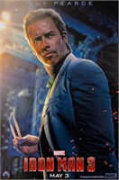 Guy Pearce Autograph Iron Man 3 Poster