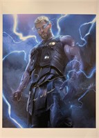 Chris Hemsworth Autograph Thor Poster