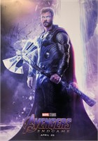Chris Hemsworth Autograph Thor Poster