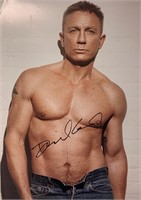 Daniel Craig Autograph James Bond 007 Poster