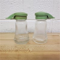 2 Vtg Daniell's Flip Top Salt & Pepper Shakers