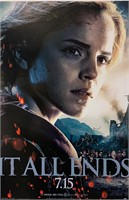 Emma Watson Autograph Harry Potter Poster