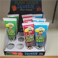 Slime Licker, Squeeze Sour Candy, 70g x 8