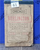 Vintage CBQ Railway Notepad