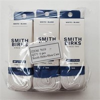 White Skate Laces, 108" - 6 pair