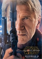 Autograph Star Wars Force Awaken Poster