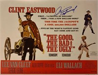 Clint Eastwood Autograph Good Bad Ugly Poster