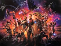 Avengers Infinity War Poster Autograph