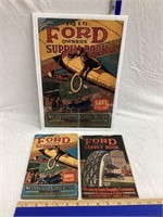 Original 1919 & 1920 Ford Supply Books & Reprint