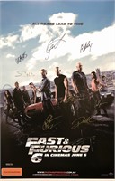 Fast and Furious 6 Poster Autograph
