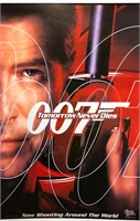 007 Tomorrow Never Dies Poster Autograph