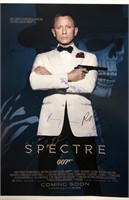 007 Spectre Poster Daniel Craig Autograph