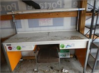 Workbench - dirt/wear - 71" x 60" x 28"