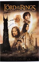 Lord of the Rings Poster Autograph