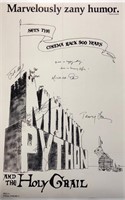 Monty Python Holy Grail Poster Autograph