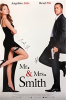 Mr Mrs Smith Poster Autograph