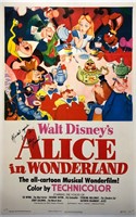 Alice in Wonderland Poster Autograph