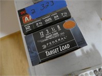 12 gauge target loads - 2 full boxes - 1 round mis