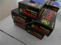 Tul Ammo 9mm - 1 box 9mm Luger and 4 boxes 9mm Mak