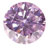 2.0ct Unmounted Pink Moissanite Diamond