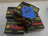 Tul Ammo 7.62 x 39mm - 5 full boxes