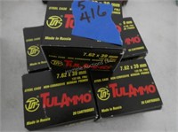 Tul Ammo 7.62 x 39mm - 5 full boxes