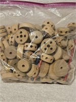 Large Bag Over 100 Pieces Tinker Toys & The Like