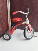 Miniature red metal Tricycle