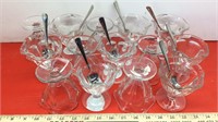 CRIMPED SUNDAE GLASSES, SPOONS & MUG