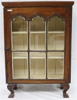 EARLY 19TH C. 1 DOOR CABINET ON LATER FEET, ARCH