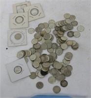 COLLECTION OF 129 ROOSEVELT DIMES, VARIOUS DATES