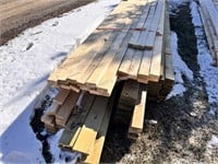 Pile of various sizes lumber