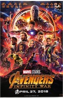 Autograph Avengers Infinity War Poster