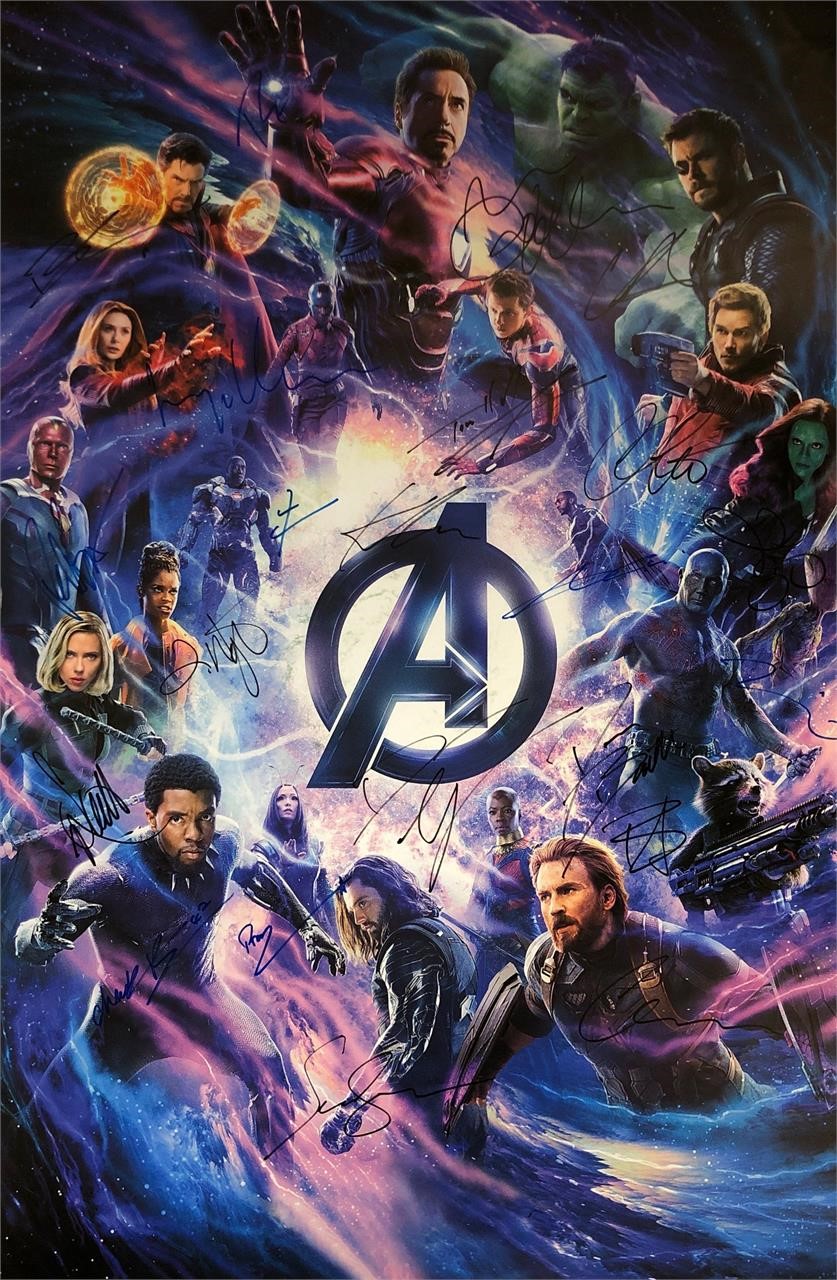 Autograph Signed COA Movie Poster Part 3 Q