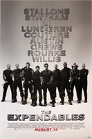 Singed Expendables Stallone Poster