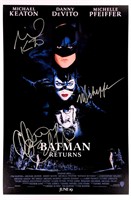 Signed Batman Poster Michael Keaton