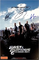 Autograph Fast Furious Poster