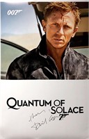 Signed James Bond Quantum Solace Poster